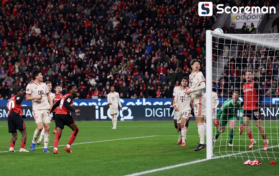 뮌헨, 레버쿠젠과 0-0 무승부...풀타임 김민재 '짠물 수비'